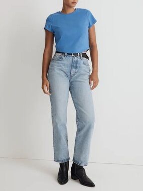Madewell The Curvy '90s Straight Jean Mercer Wash Size 27 Gently Used